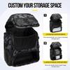 Fish Tackle Lure Organizer Storage Backpack Multi-layer Large-Capacity Design Waterproof Fishing Bag with Rod Holders