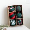 6/36Pcs 3/5CM Christmas Felt Ball Snowflake Snowman Solid Color Shatterproof Reusable Holiday Decoration Xmas Tree Hanging Ball Ornament Pendant