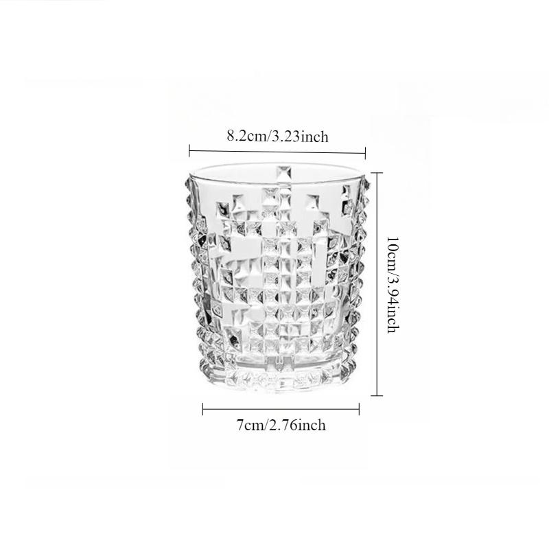 

315ml/350ml Elegant Whiskey Glass Outdoor Picnic Relief Wine Cup High-end Glass Cup Water Bottle Beverage Cup Outdoor Tableware 1pcs