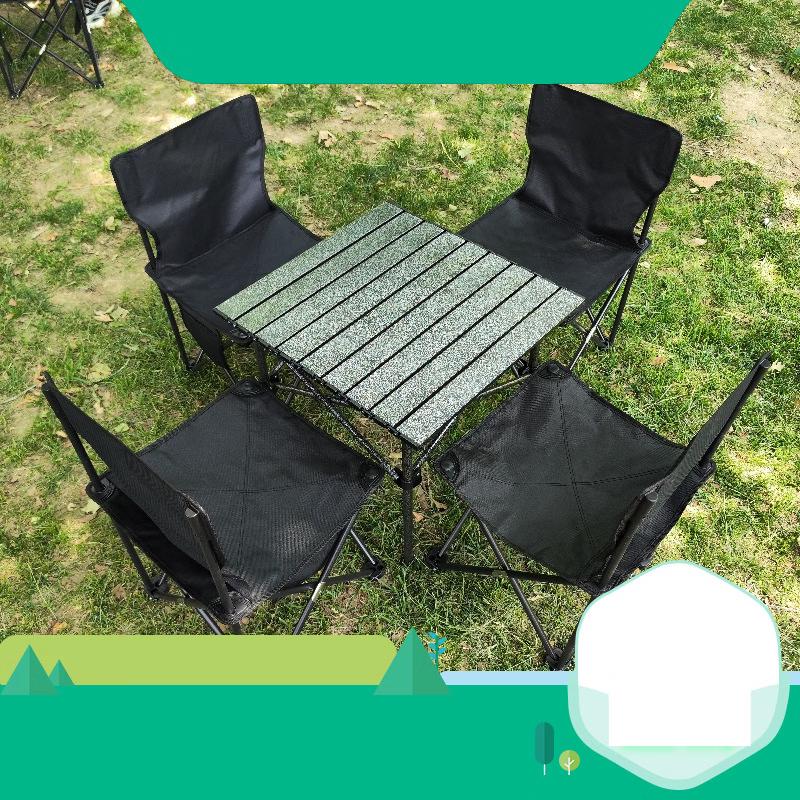 ZISIZ Outdoor Portable Folding Table and Chair Set