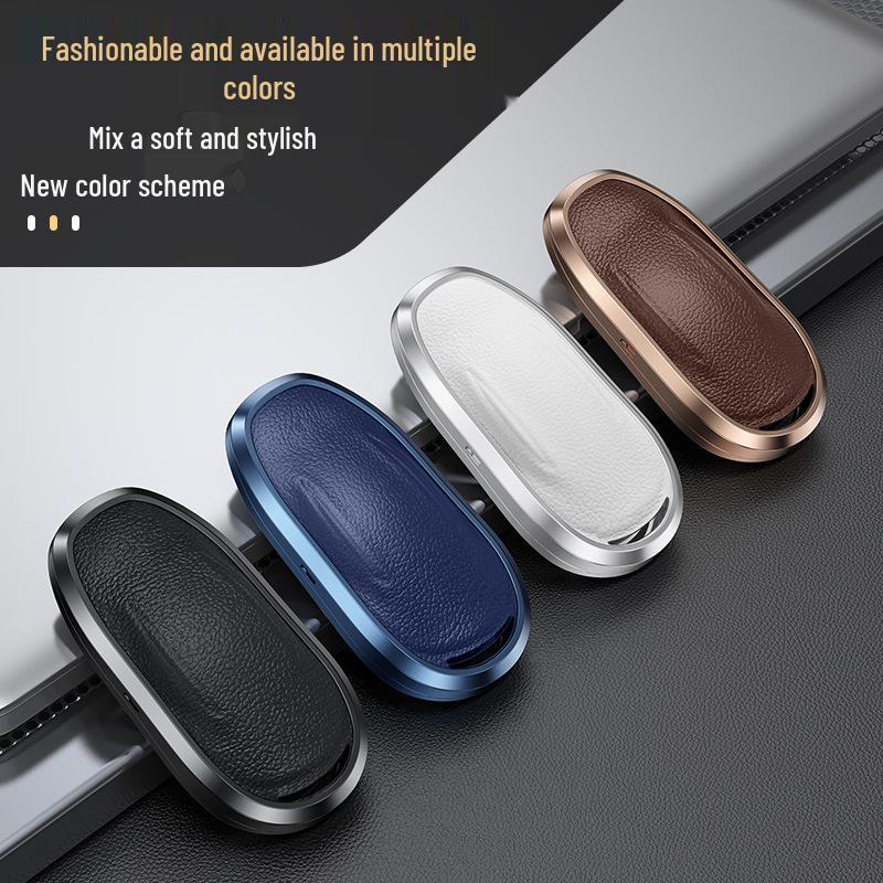 Tesla Model 3/Y/S Genuine Leather Key Cover with Metal Protective Shell Buckle