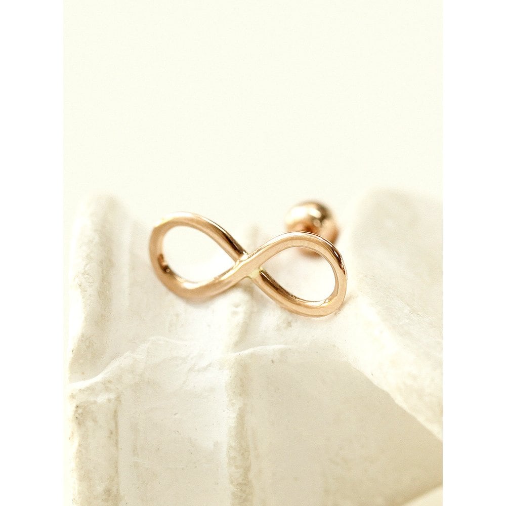 14K Infinite Gold Piercing Earrings