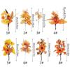 Thanksgiving Autumn Maple Leaf Decoration Accessories Halloween Pumpkin Pine Cone Decor Props Simulation Leaf Cuttings