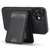 LC.IMEEKE L3 For iPhone 16 Magnetic Case Detachable Card Holder Leather+TPU Mobile Cover