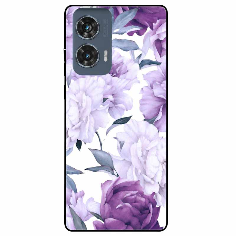 For Moto Edge 50 Fusion Case Silicone Space Animal TPU Soft Black Cover For Motorola Edge 50 Fusion Cases 50Fusion Cool TPUCover