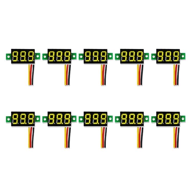 10Pcs Mini Digital 0.28" 3 Wire LED Panel Display Voltage Tester Voltmeter
