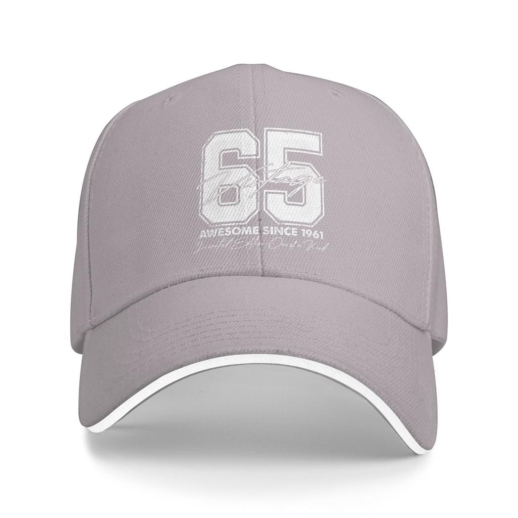 65 Year Old Gifts Vintage 1961 Limited Edition 65th Birthday Baseball Cap  Kpop Rock Sun-Proof Hip Hop Hats Custom Baseball Caps