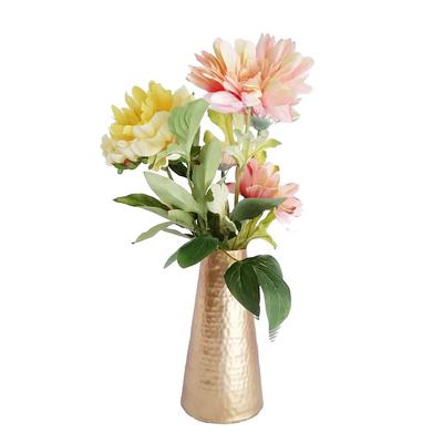 Metalinis gėlių vazonas namų dekoracijai, dovana, dekoratyvinė gėlių vaza, aukštis 20 cm