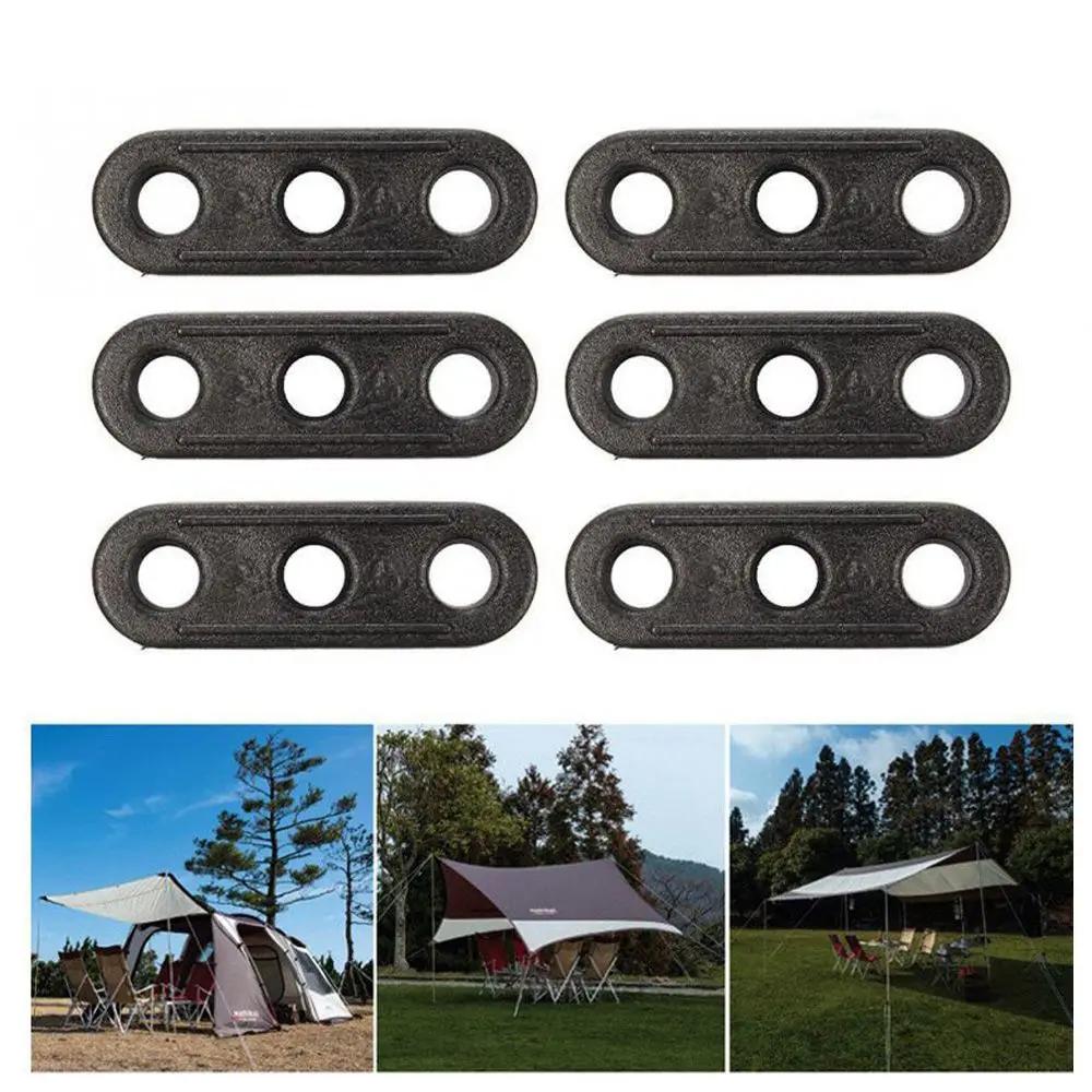 Plastic 3-Hole Camping Tent Rope Fastener Tensioner Lock Tightening Hook Wind Rope Buckle - Essential Accessory for Secure Tents