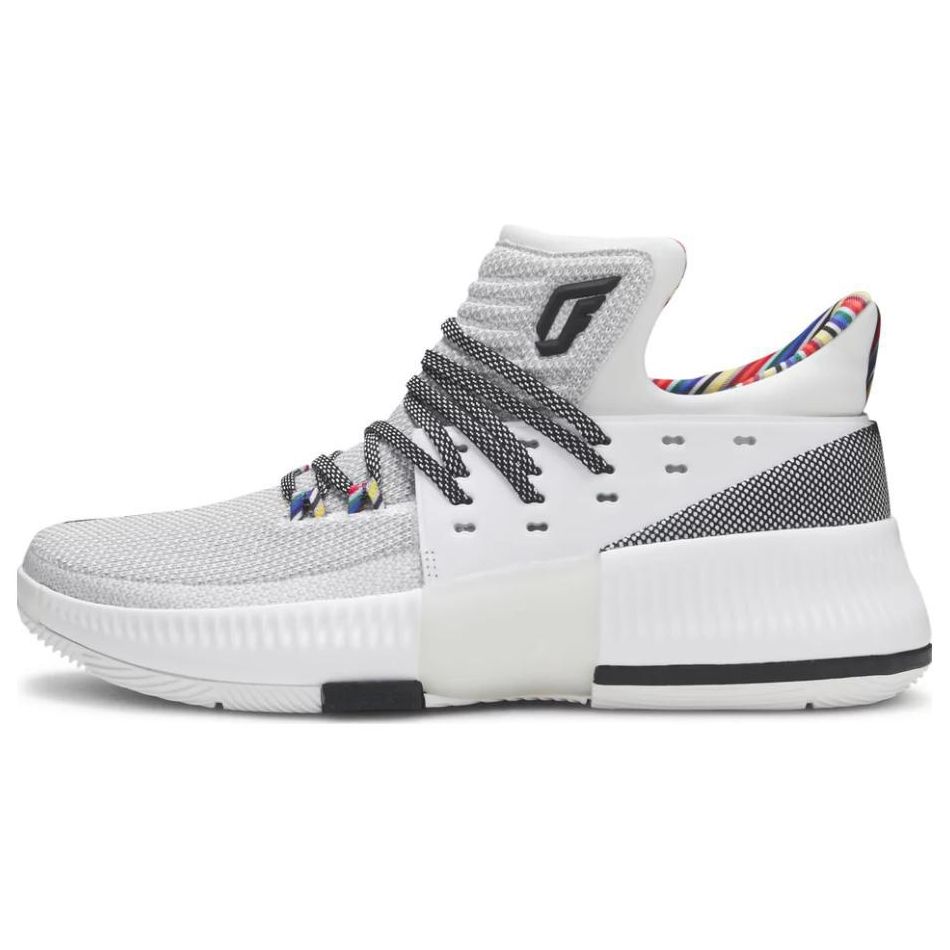 

adidas D Lillard 3 BHM Unisex Sneakers White Ftwwht Cblack BY3474