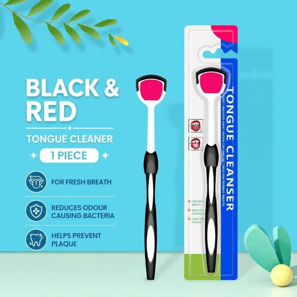 Plastic Tongue Scraper Portable Freshen Breath Tongue Scraper Tongue Brush Cleaner For Oral Care