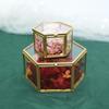 Hexagonal Engagement & Wedding Ring Box - Transparent Glass Jewelry Storage Gift Box
