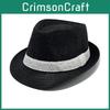 Weaving Jazz Fashion Hat With Wide Brim And Sunshade Design For Daily Outfit