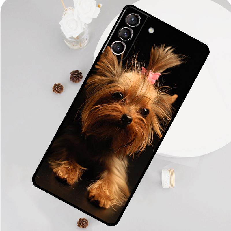 Yorkshire Terrier Dog Phone Case For Samsung Galaxy S26 S25 S24 S20 S21 S22 S23 Ultra S10 Plus S25 FE Funda Cover