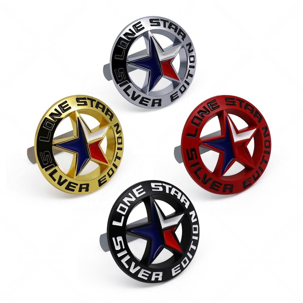 For Jeep Lone Star Texas Offroad Modified Accessories Car Logo Badge LoneStar EDITION Car Grille Air Intake Logo ALT1