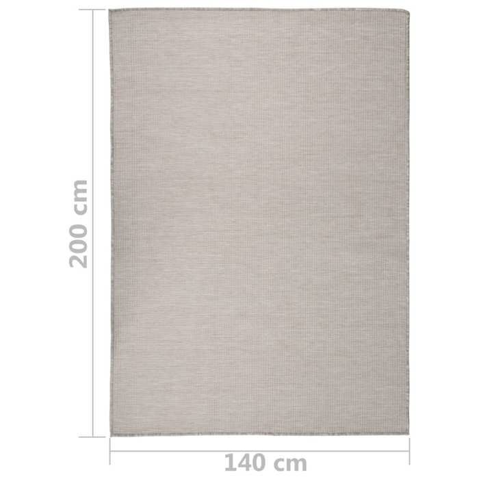 VidaXL Tapis à Tissage Plat d'Extérieur Tapis de Protection Tapis de Couloir Terrasse Balcon Jardin Résistance aux UV 340782