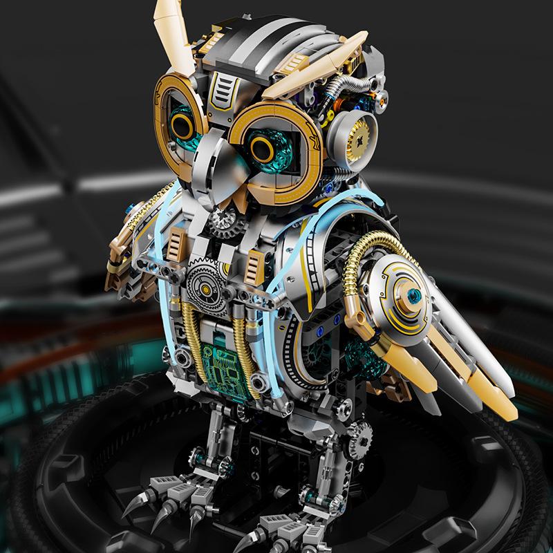 Mechanical owl, assembling toys, difficult children's birthday toys,19.5*16.2*29.6 cm