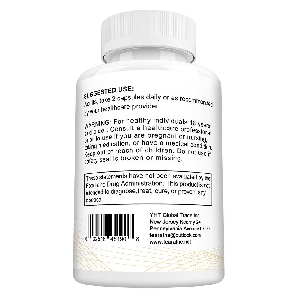 Fearathe Haarkomplex Vitamine Nahrungsergänzungsmittel, Biotin 5000mcg, Sägepalme & Kollagen, 120 Kapseln