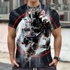 Summer Dragon Ball Retro Fitness T-shirt Men's Oversized 3D Printed Short-sleeved Family Unisex Men Sports Shirt