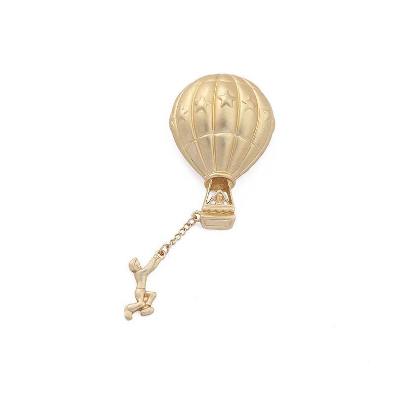 A Variety of Popular European and American Face Brooches, Matte Gold Abstract Brooches, Coat Decorations, Fixed Anti-Exposure Accessories