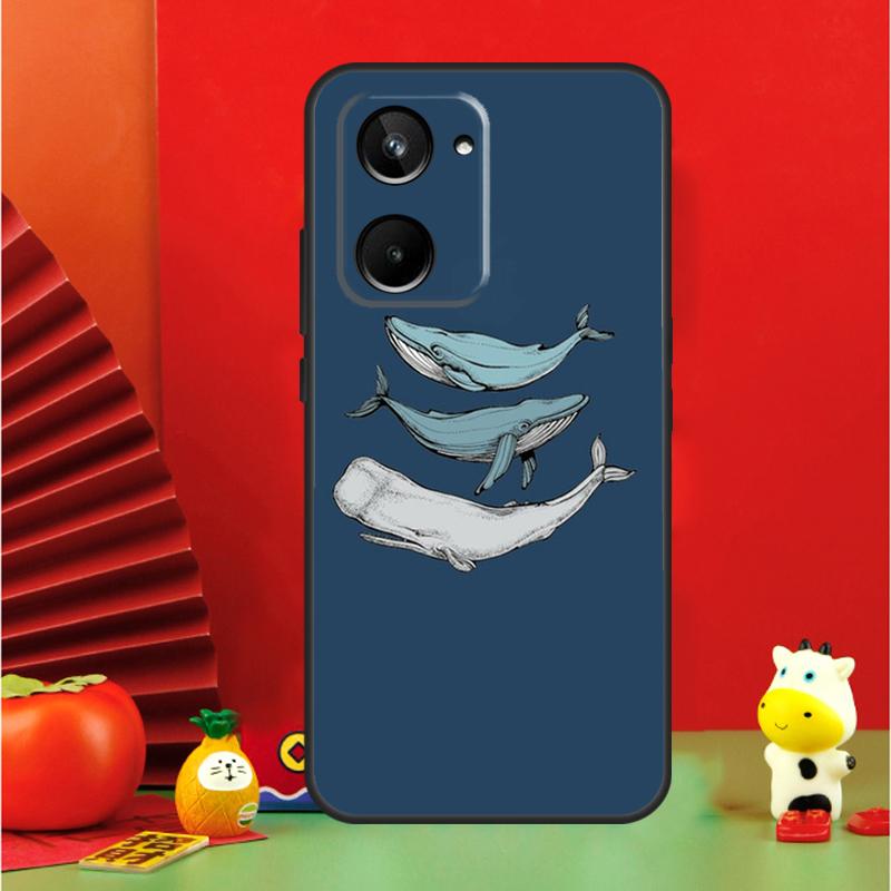 

Blue Ocean Whales Pattern For Realme 15 Pro GT7 GT6 10 11 12 13 14 Pro Plus C67 C63 C61 C55 C51 C53 C35 C75 C65 Case Realme 15 Pro