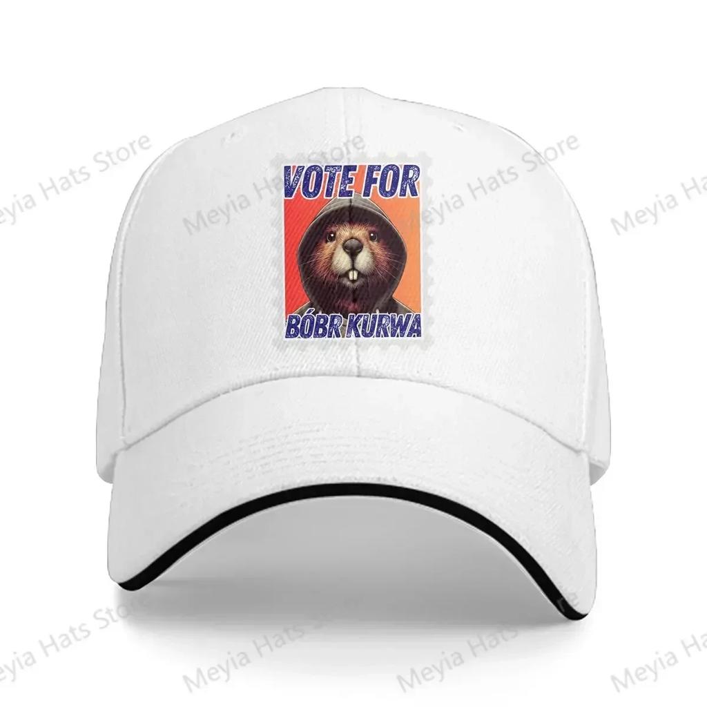 Vote Bobr Kurwa Game Windproof Cap Sun Visor Hip Hop Caps Cowboy Hat Peaked Hats