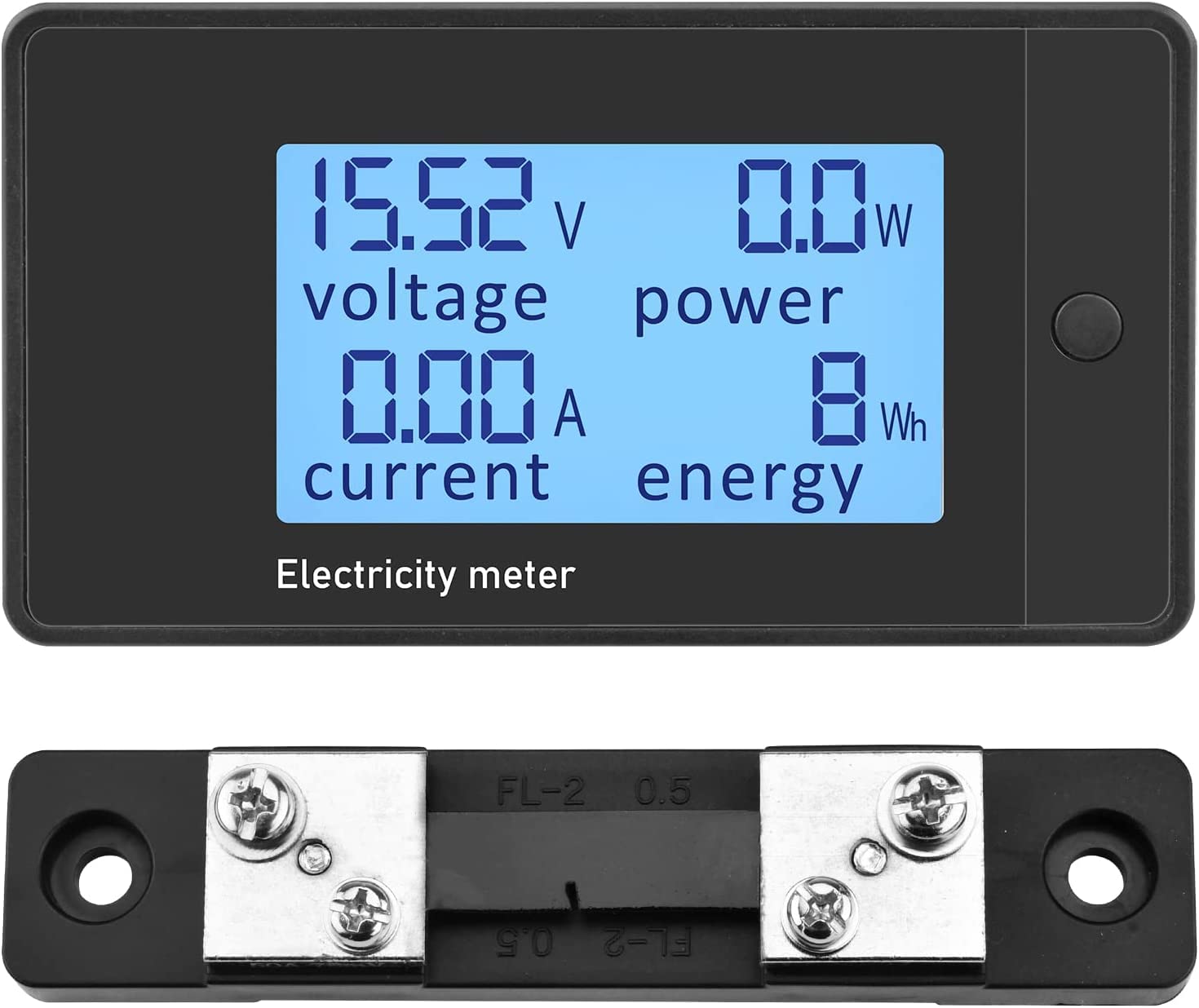 

Diystudio Digital DC 50A Tester Power Meter Energy Meter Meter LCD Display 75mV Shunt Multimeter Ammeter/Voltmeter 7.5-100V Volt-Ampere/Watt