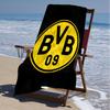 1pc B-BVB Beach Towel, Beach and Seaside Swimming Pool Equipment, Fashion Pattern, Rectangular, Travel Essentials