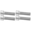 4Pcs Bike Handlebar Stem Bolts Screw Bicycle Titanium Alloy Stem Inner Hex Screws M7x25mmTitanium
