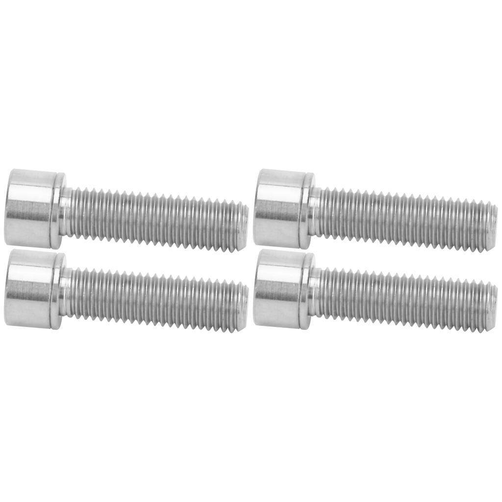4Pcs Bike Handlebar Stem Bolts Screw Bicycle Titanium Alloy Stem Inner Hex Screws M7x25mmTitanium