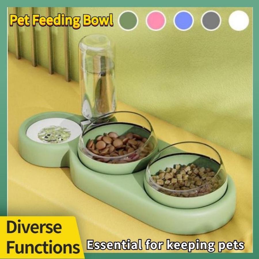 New Type of Pet Cat Bowl Automatic Feeder, Dog and Cat Food Bowl Container, Vertical Tableware Bowl, Pet Water Dispenser, Feeder, Pet Products