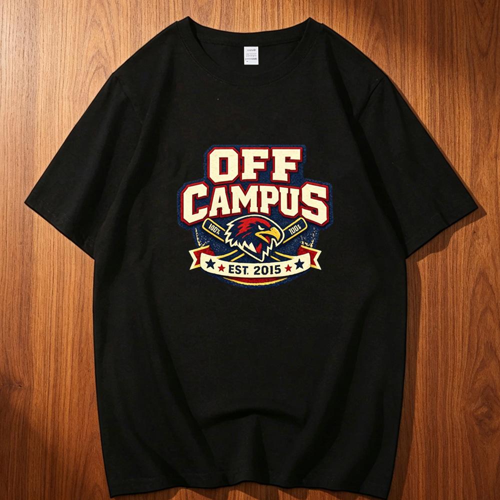 Off Campus Cotton Tshirt Unisex Trendy Harajuku Korean Clothes S Streetwear Graphic Top Tees Anime Yk S Pop Culture