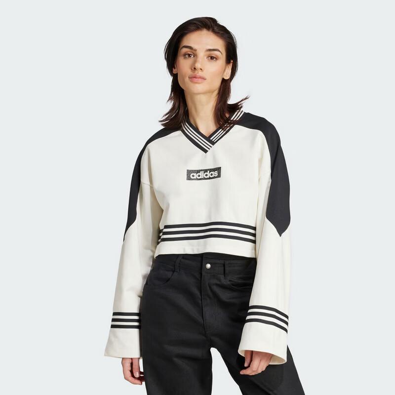 Adidas Women s V-Neck Sweatshirt JX7597 M
