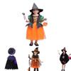 Magical Baby Girl Gown Halloween Cosplay Witch Costume For Teens With Puff Sleeves