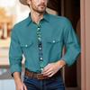 Men'S Fashionable Lapel And Shoulder Length Short Sleeved Casual Top