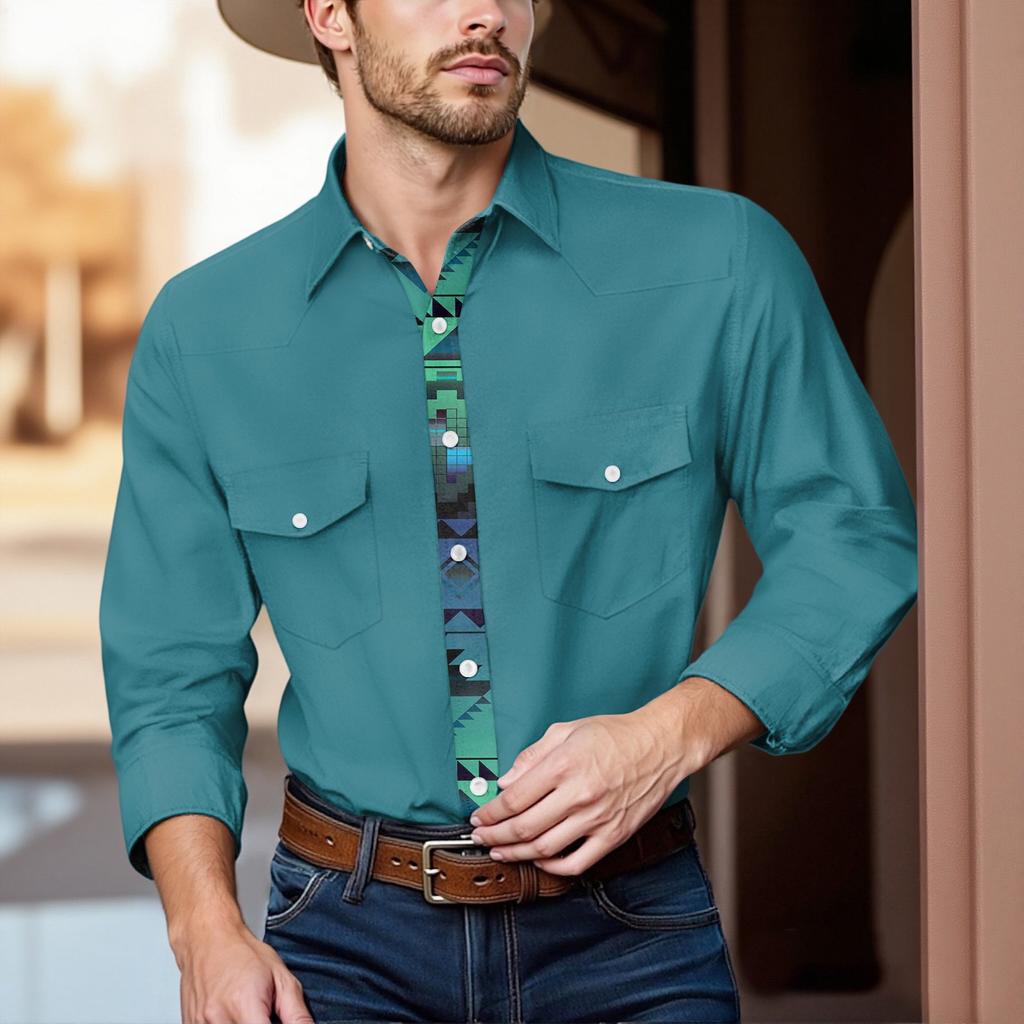 Men'S Fashionable Lapel And Shoulder Length Short Sleeved Casual Top