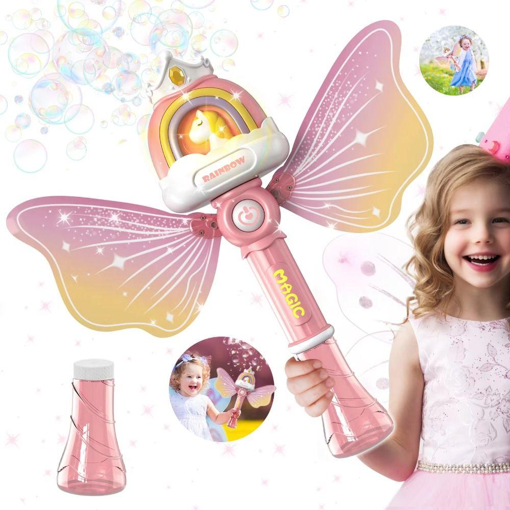 Hand-Held Design Bubble Blower LED Lights Pony  Bubble Blower  Children's Toy