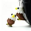 Creative Mini Fidget Keychain Built-in Mechanical Buttons Cute Frog Eagle Chick Broccoli Design for Bag Pendant Party Favors