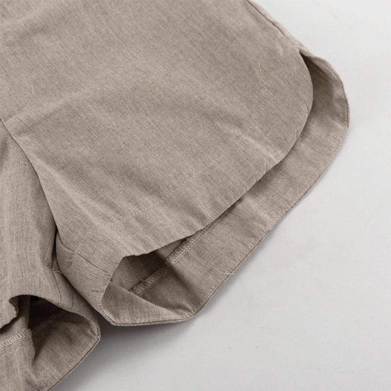 Women's Collar Double Layered Lace Shirt Shorts Set Solid Color Pleated Decoration Women's Summer Set Daily Casual Style Lady Clothes