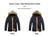 Men's Plus Size Hooded Winter Cotton Jacket - Casual and Versatile Dad Style Outerwear
