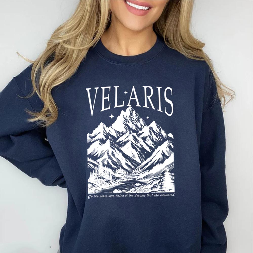 Velaris Sweatshirt The Night Court Sweatshirt ACOTAR Shirt A Court of Thorns and Rose Hoodie Unisex Crewneck Sweatshirts SJM Top