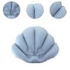 Inflatable Bath Pillow Shell Shaped Easy To Clean Neck Support Pillow Bathtub Headrest for Hotel Home Kid Adults