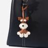 Schnauzer Puppy Cartoon Keychain - Creative Dog Pendant and Bag Accessory