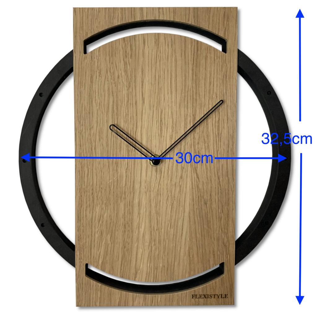 Wooden wall clock for the living room Wood Oak