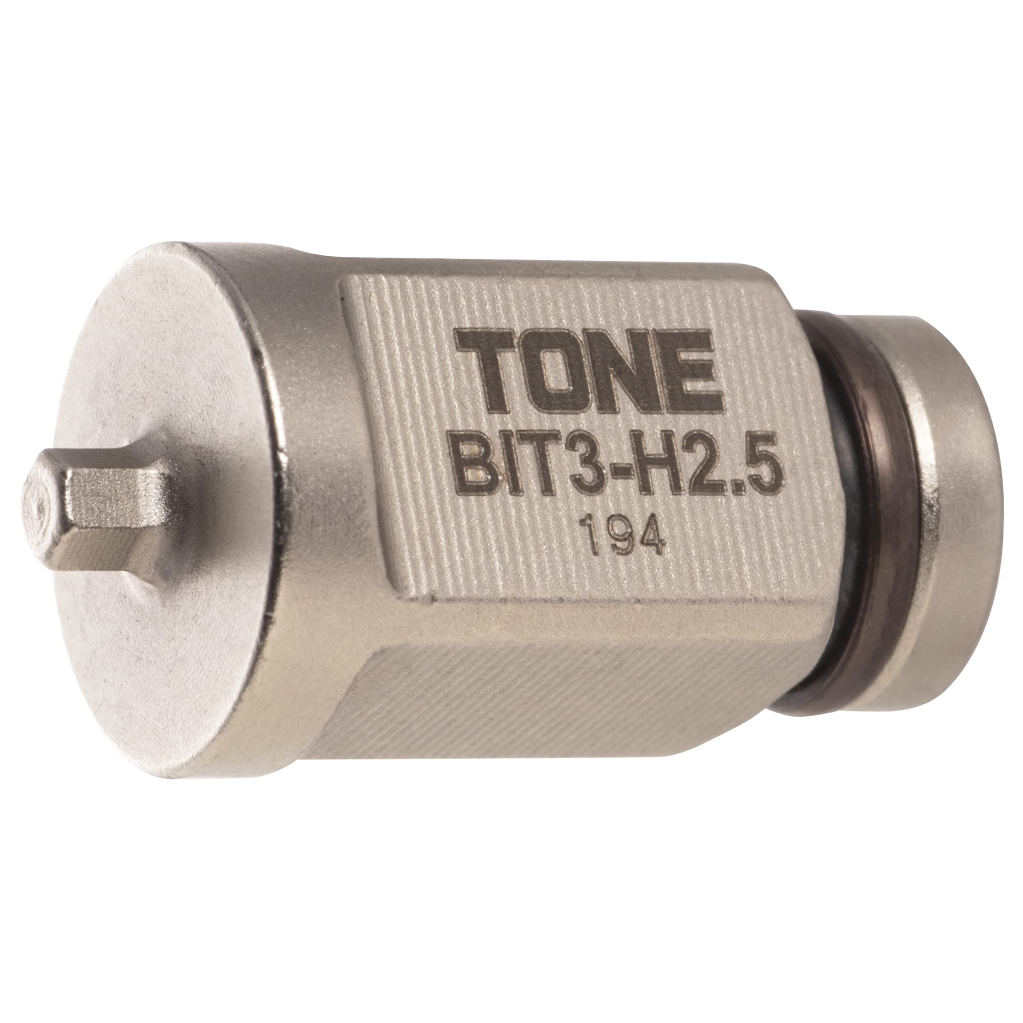 

Tone Hexagon Bit Width BIT3-H2.5, 9.5mm (3/8 ) Drive, 2.5mm