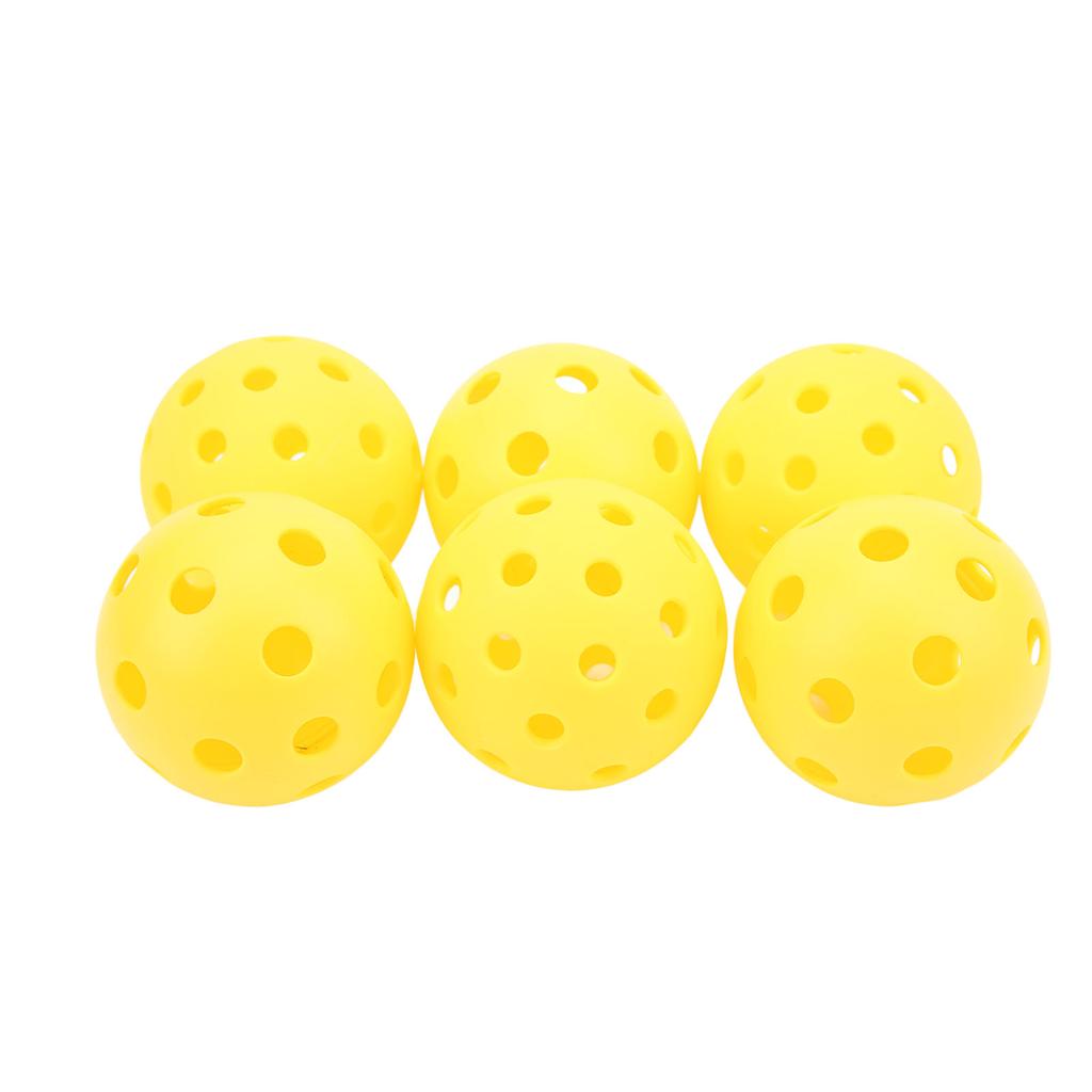 6Pcs Outdoor Pickleball 26 Holes 40 Holes Training Pickle Ball for Outdoor Courts