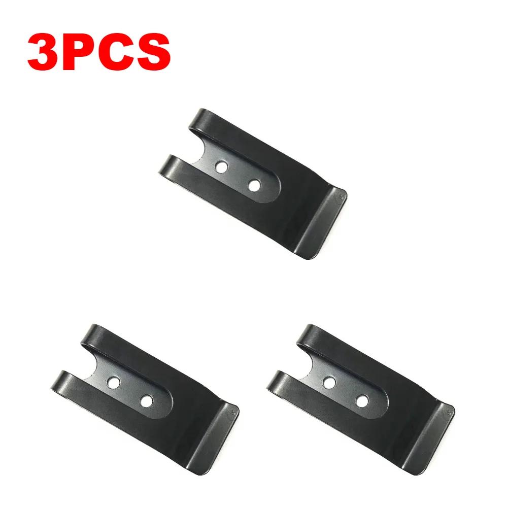 1-10PCS Metal Waist Belt Buckles Sheath Clip Clasp Pocket Wallet Wallet Key Hook Stainless Steel Silver Cash Holder Clips Tool