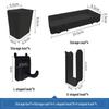 Wall-Mounted Stainless Steel Pegboard Organizer Shelf