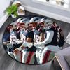 Patriots Players Pattern Round rug,Carpet Rug for Living Room Bedroom Playroom ,Non-slip Floor Mat,Holiday Gifts and Birthday Gifts.