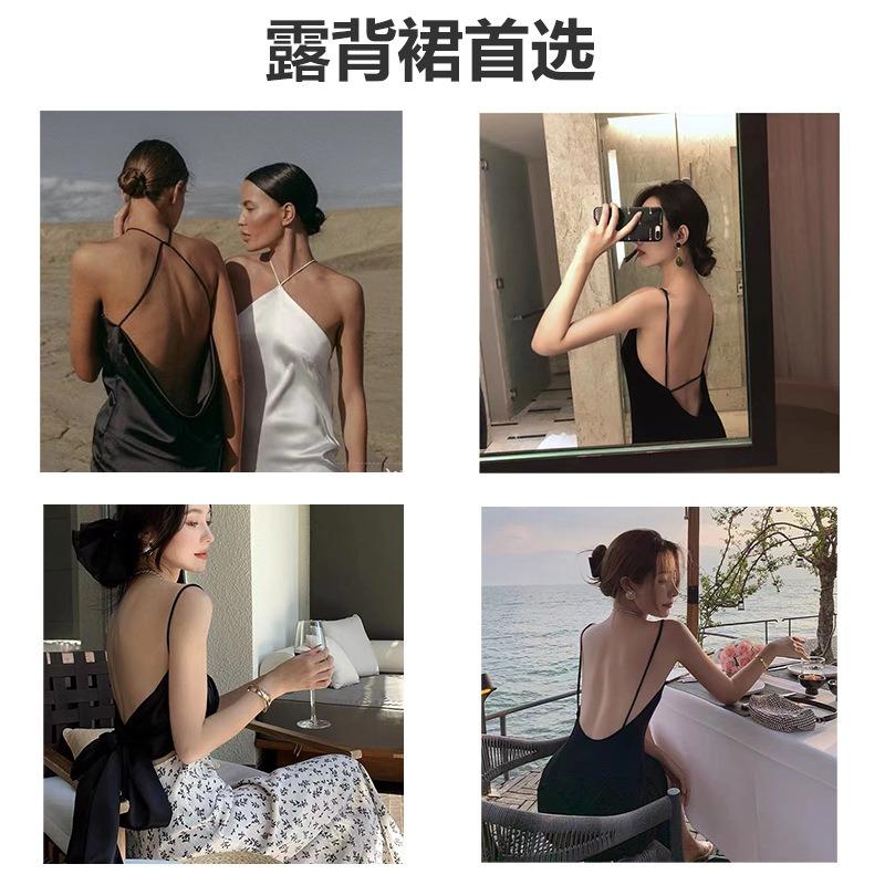 Underwear women's seamless sexy invisible new thin summer cross backless large neck back bra